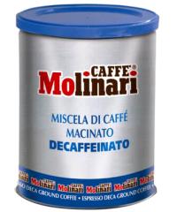Кофе молотый Caffe Molinari Five stars decaffeinato (Пять звезд без кофеина) ж/б 250 г